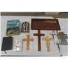 Image 1 : Assorted Religious Items ; Jewelry, Crucifix, Copper Last Supper, Wall Hangers