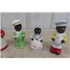 Image 2 : 9 Porcelain Aunt Jemima Salt + Pepper Shakers