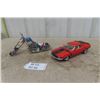 Image 1 : Die Cast Motorcycle + Mustang Boxss 302