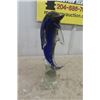 Image 1 : Glass Dolphin Ornament 13" Tall 