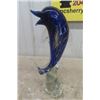 Image 3 : Glass Dolphin Ornament 13" Tall 