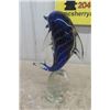 Image 4 : Glass Dolphin Ornament 13" Tall 