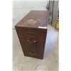 Image 1 : 2 Drawer File 15" x 26" x 28" Metal with Oak Look