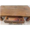 Image 4 : Oak Coffee Table with Drawer 16" x 30" x 48" 