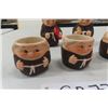 Image 2 : Hummel Goebel Porcelain Friar Tuck Salt + Pepper Shakers + Friar Tuck Napkin Rings