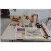 Image 1 : Assorted Military Related Ammunition Ads ; War Movies on VHS, Douglas C-47 Print, Stuffed Bear, Movi