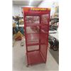 Image 3 : Rolling Fireworks Display Case with Glass Front Door + Metal Mesh with Key 24" x 25" x 64" 