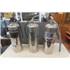 Image 1 : 3 Chrome Water Fire Extinguishers 25" Tall 