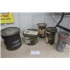 Image 1 : Assorted Military Cylinder Canisters - Some Metal, Some Plastic