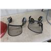 Image 2 : 3 Hard Helmets with Face Screen + Ear Protection