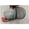 Image 3 : 3 Hard Helmets with Face Screen + Ear Protection