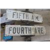 Image 1 : Double Sided Fourth + Fifth Ave Road Signs