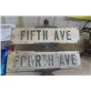 Image 5 : Double Sided Fourth + Fifth Ave Road Signs