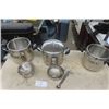 Image 1 : Assorted Army Cookware ; 3 Pots + Smaller Cooking Vessels
