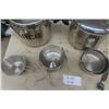 Image 4 : Assorted Army Cookware ; 3 Pots + Smaller Cooking Vessels