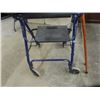Image 2 : 4 Wheeled Walker and 2 Canes 