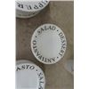 Image 3 : 21 pcs Dinner Set: Plates, Saucers, Salad Plates, Coffee Canister