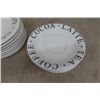 Image 4 : 21 pcs Dinner Set: Plates, Saucers, Salad Plates, Coffee Canister