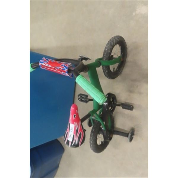 Little Kids Bike with Training Wheels with Padding