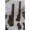 Image 6 : Pipe Wrenches- All Shapes + Sizes - 15 Total