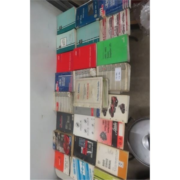 Assorted 1990's GM Service Manuals: Pontiac, S-10, Lumina, Astro Van, plus more