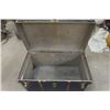 Image 3 : Metal Travel Trunk- No Tray,  20"×20"×36"