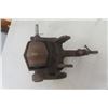 Image 7 : 2 Heavy Cast Bench Mount Hand Grinders , Small Bench Vice, 1 Grinder is McCormick 