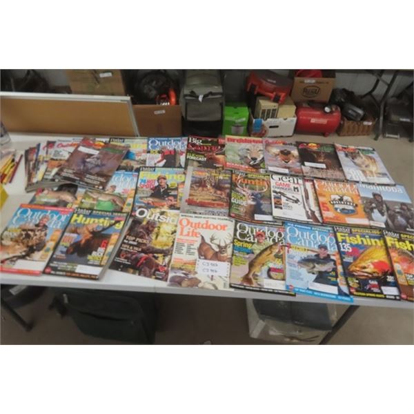 34 Outdoor Magazines - Outdoor Edge, Outdoor Canada plus more Hunting + Fishing - 2015 and Up