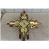 Image 1 : Fancy Brass/ Copper Clock, Battery Operated - Needs Cleaning