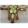 Image 4 : Fancy Brass/ Copper Clock, Battery Operated - Needs Cleaning