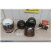 Image 1 : 4 Snowmobile Helmets + a Few Visors