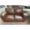 Image 1 : Leather Couch 63" Wide