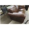 Image 2 : Leather Couch 63" Wide
