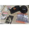 Image 7 : Harley Davidson Beanie Helmet, Harley Book, Motor Cross Magazines, Historic Racing Book, plus more