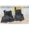 Image 1 : 2 Leather Vests ; 1 Sz 42 - Can't Read the Other Tag but Assumed the Same