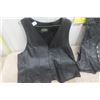 Image 2 : 2 Leather Vests ; 1 Sz 42 - Can't Read the Other Tag but Assumed the Same