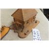 Image 3 : Wood CArved Ornaments ; Bear, Bird, Cabin, plus more