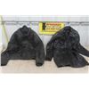 Image 1 : 2 Black Leather Jackets - Both Sz Lg, 1 is Danier