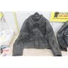 Image 2 : 2 Black Leather Jackets - Both Sz Lg, 1 is Danier