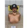 Image 1 : Vintage Bra Display Form, Motorcycle Helmet Sz Med, Mannequin Not Included - Just for Display