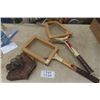 Image 1 : 2 Vintage Tennis Rackets + Vintage Baseball Glove