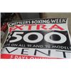 Image 2 : (2) 1995/96 Chrysler Posters - Boxing Week Sale 48" x 72" 