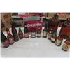 Image 1 : Assorted Beer Bottles, 3 Syrup Jugs, Metal Chiller Bin