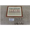 Image 1 : Dionne Quintuplets Framed Calendar 1936, 5 Quint Spoons No Cecile