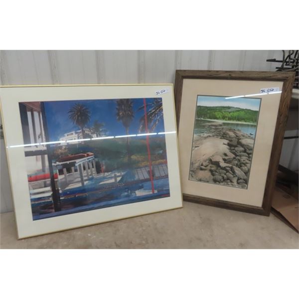 2 Pictures/ Prints ; 30" x 36" & 24" x 32" 