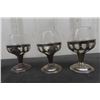 Image 2 : 6 Sterling Silver Small Wine Goblets - MK 925