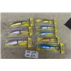 Image 1 : 8 New Fishing Lures - 7" + 8.5" 