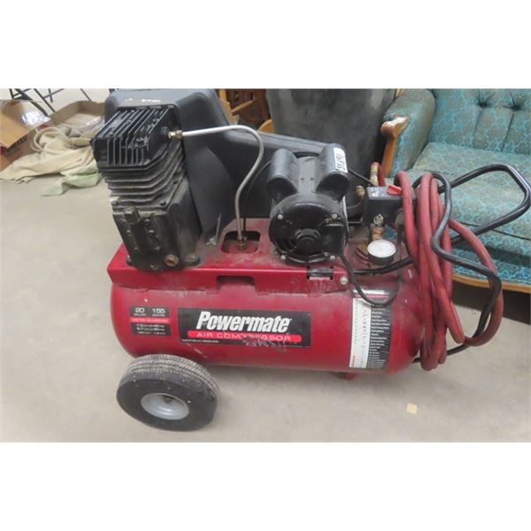 Powermate 1.9 HP 20 Gal Portable Air Compressor - Tested Works