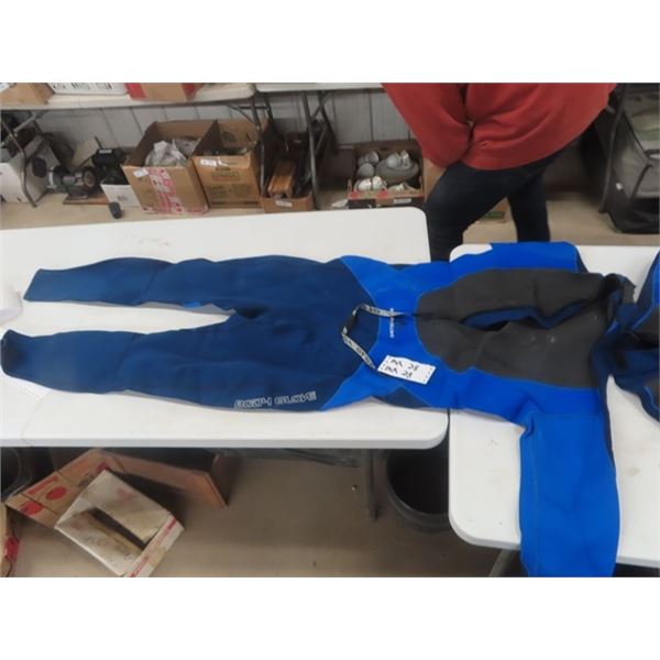 4 Wet Suits - Size XL, Size 2XL, Size 16, (Approximately?) Size 16