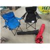 Image 1 : 4 Folding Lawn Chairs , 2 Come With Soft Cases 